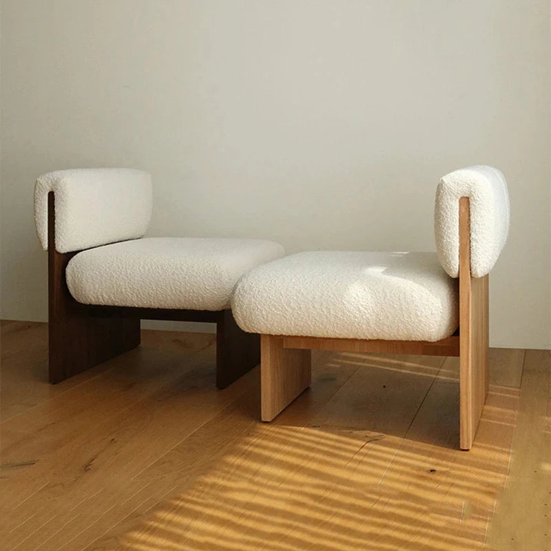 Minimalist Boucle Lounge Chair