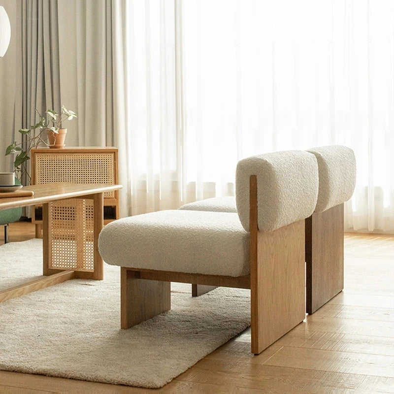 Minimalist Boucle Lounge Chair