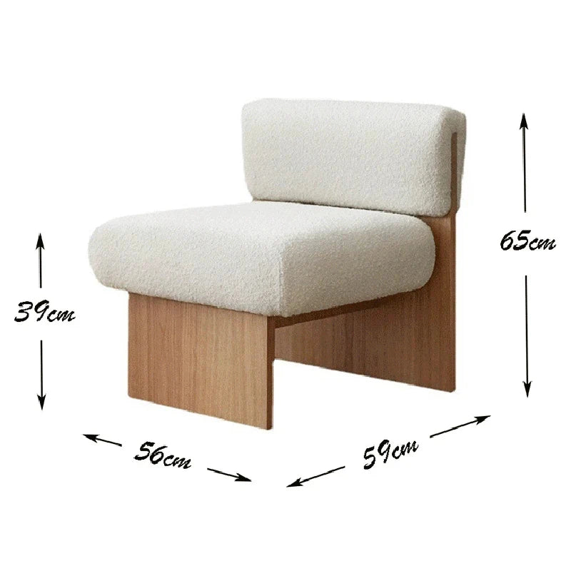 Minimalist Boucle Lounge Chair