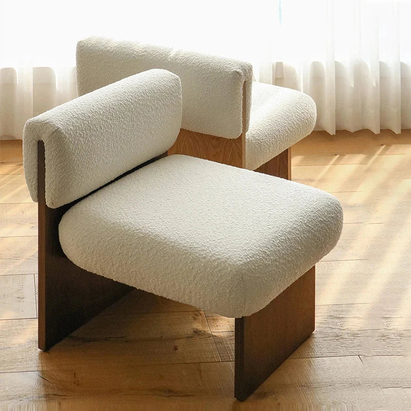 Minimalist Boucle Lounge Chair